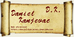 Daniel Kanjevac vizit kartica